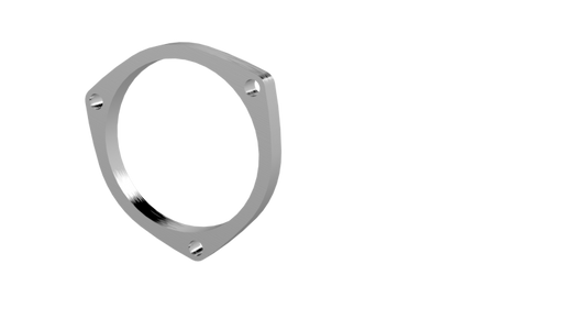 QTP 4in Weld-On QTEC 3 Bolt Flange - awdtuningtx
