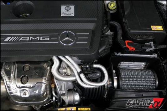AMS Performance 14-18 Mercedes-Benz CLA 45 AMG 2.0T Alpha Intake System w/Carbon Fiber Duct & Lid - awdtuningtx