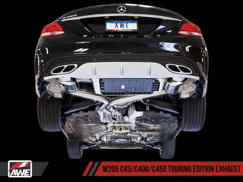 AWE Tuning Mercedes-Benz W205 C450 AMG / C400 Touring Edition Exhaust - awdtuningtx