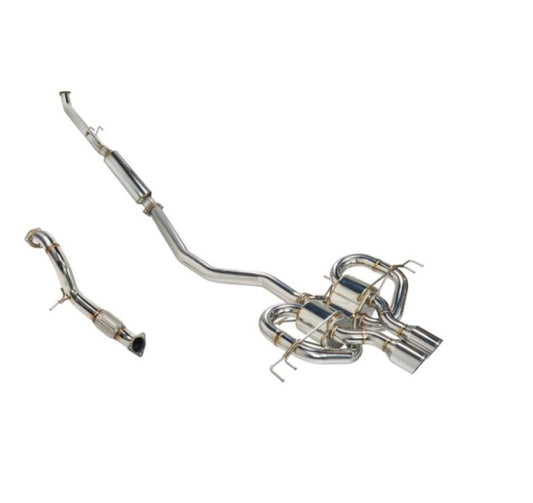 Remark 17-21 Honda Civic Type R FK8 Sports Touring CatBack Exhaust/Front Pipe - Stainless Steel - awdtuningtx