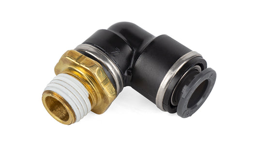 Air Lift Elbow- Male 1/4in Npt X 3/8in Tube - awdtuningtx