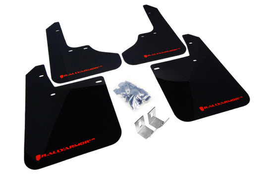 Rally Armor 93-01 Subaru Impreza RS Black UR Mud Flap w/ Red Logo - awdtuningtx