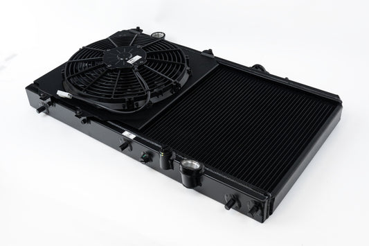 CSF 92-00 Honda Civic w/K-Swap V3 Radiator - Black Finish - awdtuningtx