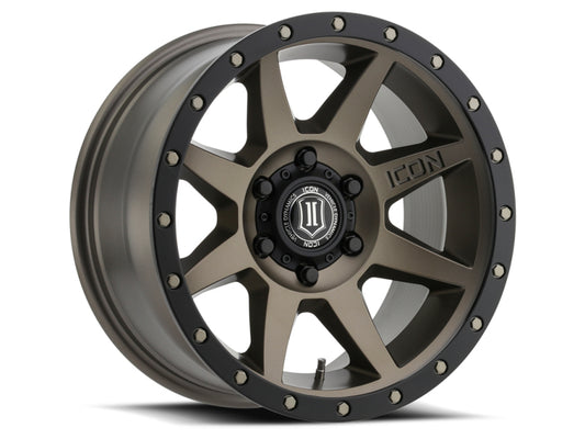 ICON Rebound 17x8.5 5x150 25mm Offset 5.75in BS 110.1mm Bore Bronze Wheel - awdtuningtx