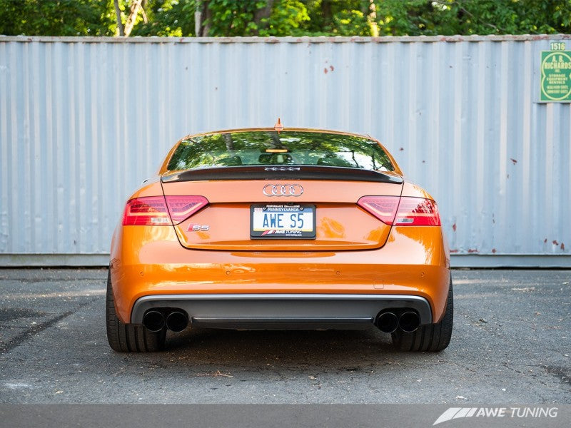 AWE Tuning Audi B8.5 S5 3.0T Track Edition Exhaust - Diamond Black Tips (102mm) - awdtuningtx
