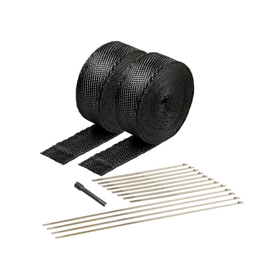 DEI Exhaust Wrap Kit - Black Titanium Wrap Locking Ties & Locking Tie Tool - awdtuningtx