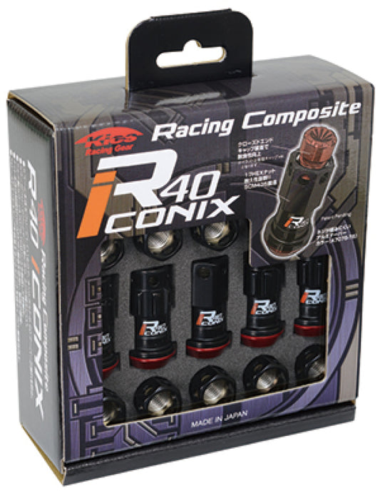 Project Kics 14X1.50 Black Lock w/ Capless Lug Nuts 16+4 - awdtuningtx
