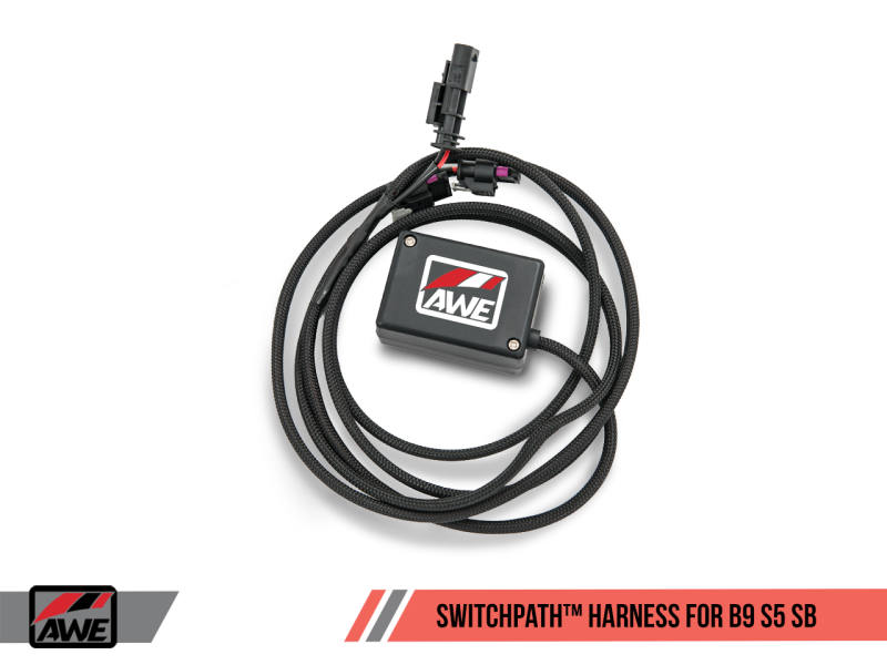 AWE Tuning Audi B9 S5 Sportback SwitchPath Exhaust - Non-Resonated (Black 102mm Tips) - awdtuningtx