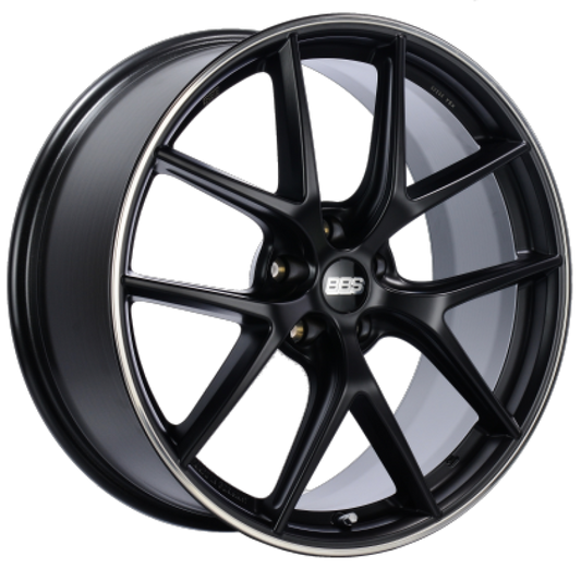 BBS CI-R 19x9 5x112 ET42 Satin Black Polished Rim Protector Wheel -82mm PFS/Clip Required - awdtuningtx