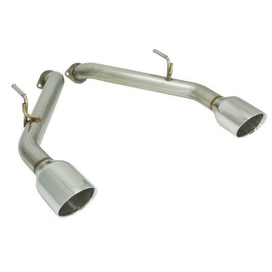 Remark 2014+ Infiniti Q50 Axle Back Exhaust w/Stainless Steel Double Wall Tip - awdtuningtx