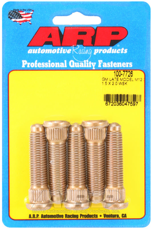 ARP GM Late Model M12 X 1.5 X 2.0 Wheel Stud Kit - awdtuningtx