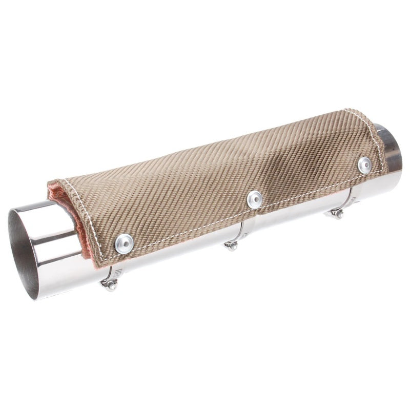 DEI Pipe Shield w/Stainless Steel Clamps - 6in x 24in - Titanium - awdtuningtx