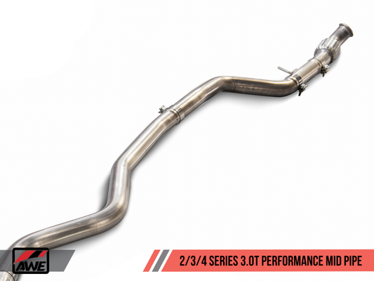 AWE Tuning BMW F22 M240i Performance Mid Pipe - awdtuningtx