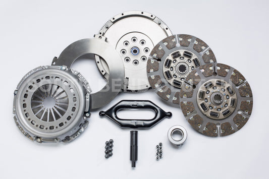 South Bend Clutch 2005.5-2017 Dodge Turbo Cummins Diesel 5.9L/6.7L Street Dual Organic Clutch Kit - awdtuningtx
