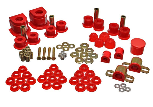 Energy Suspension 86-91 Mazda RX7 Red Hyper-Flex Master Bushing Set - awdtuningtx
