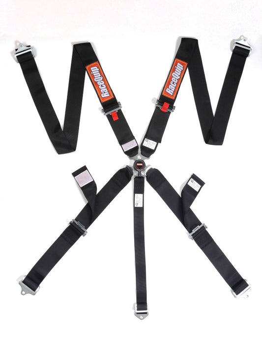 RaceQuip Black SFI CAMLOCK 5pt PU Lap Seat Belt - awdtuningtx