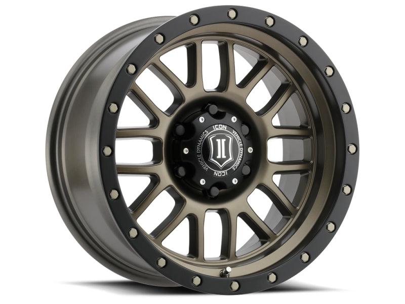 ICON Alpha 17x8.5 6x5.5 0mm Offset 4.75in BS 106.1mm Bore Bronze Wheel - awdtuningtx