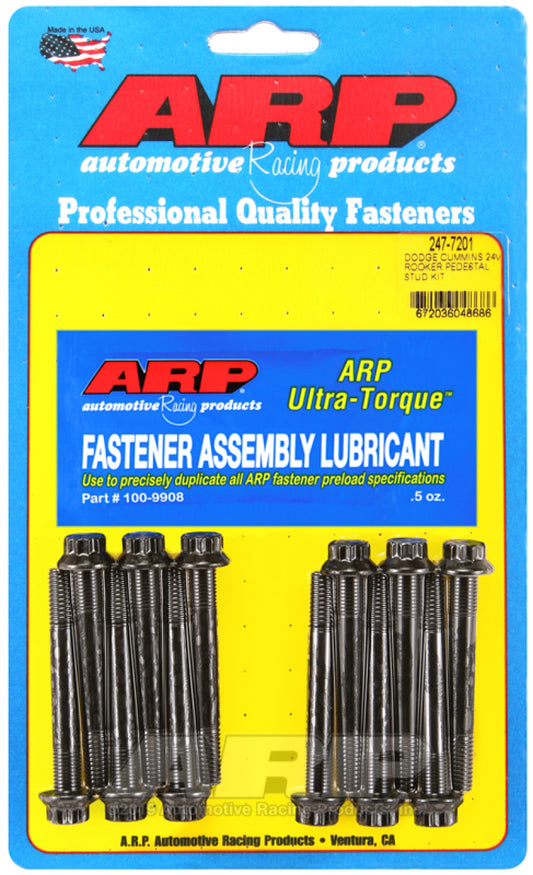 ARP Dodge Cummins 24V Rocker Pedestal Rocker Stud Kit - awdtuningtx