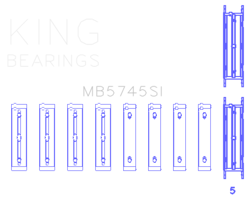 King Subaru FA/FB (Size STD) Main Bearing Set - awdtuningtx