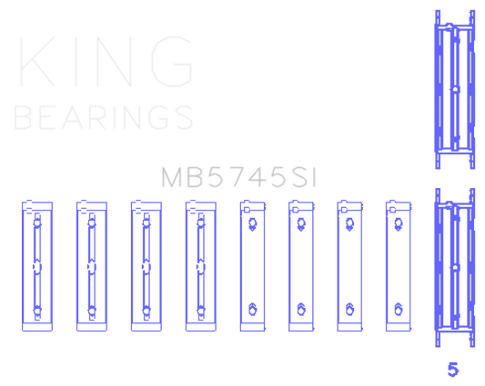 King Subaru FA/FB (Size STD) Main Bearing Set - awdtuningtx
