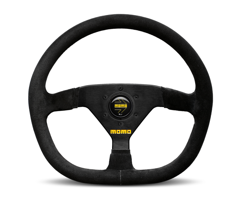 Momo MOD88 Steering Wheel 320 mm -  Black Suede/Black Spokes - awdtuningtx