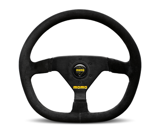 Momo MOD88 Steering Wheel 320 mm -  Black Suede/Black Spokes - awdtuningtx