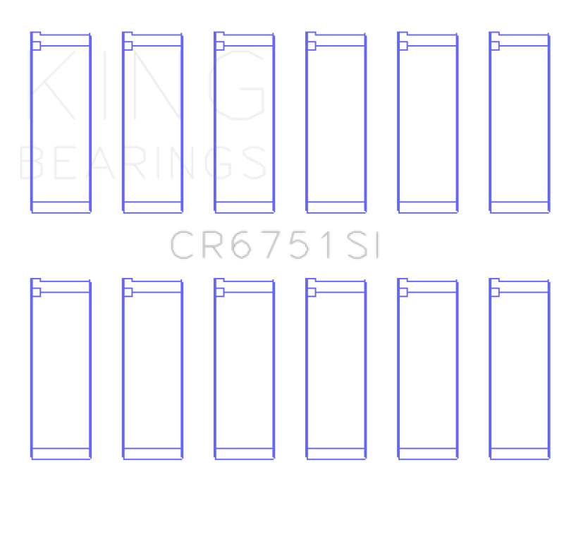 King 97-07 Ford 2.5L/2.9L/3.0L (Size STD) Rod Bearing Set - awdtuningtx