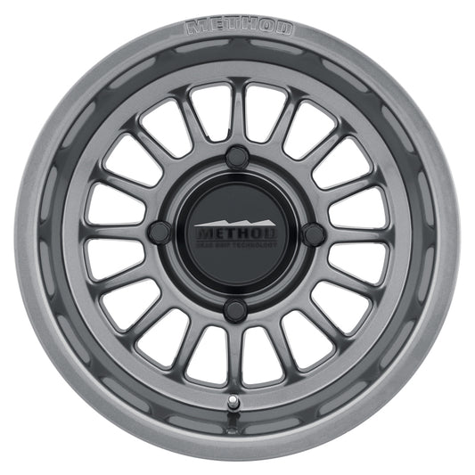 Method MR411 Bead Grip 15x10 / 6+4/25mm Offset / 4x136 / 106.25mm CB Gloss Titanium Wheel - awdtuningtx