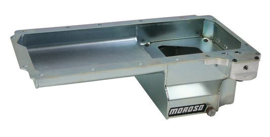 Moroso GM LS Swap/Early F-Body (w/Rear Sump & Spin-On Oil Filter Adapter) Wet Sump 6in Steel Oil Pan - awdtuningtx