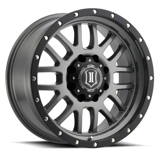 ICON Alpha 20x9 8x180 12mm Offset 5.5in BS Gunmetal Wheel - awdtuningtx
