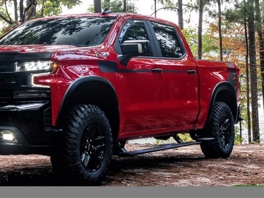 AMP Research 19-21 Chevy Silverado 1500 Crew Cab PowerStep Plug N Play - Black (w/OEM Illumination) - awdtuningtx