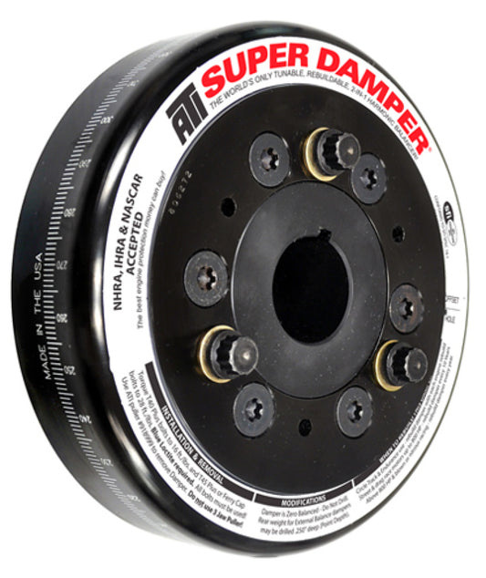 ATI Damper - 6.325in - Steel - Chevy SB / 90 Deg V6 - 409 - Pont 4Cyl - 3 Ring - 1Pc - awdtuningtx