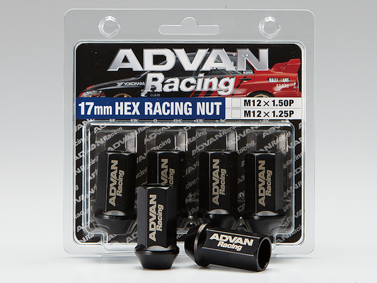 Advan Lug Nut 12X1.25 (Black) - 4 Pack - awdtuningtx