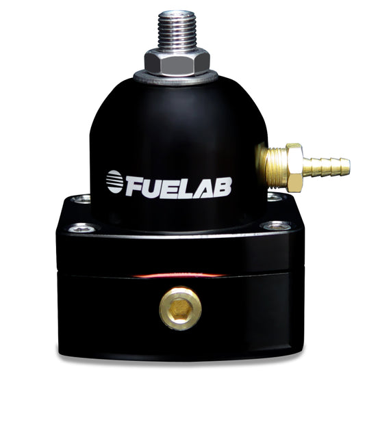 Fuelab 525 Carb Adjustable FPR In-Line Large Seat 1-3 PSI (1) -6AN In (1) -6AN Return - Black - awdtuningtx