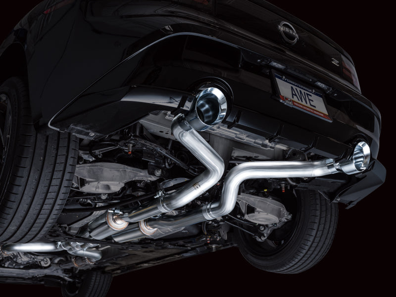 AWE 2023 Nissan Z RZ34 RWD Track Edition Catback Exhaust System w/ Chrome Silver Tips - awdtuningtx