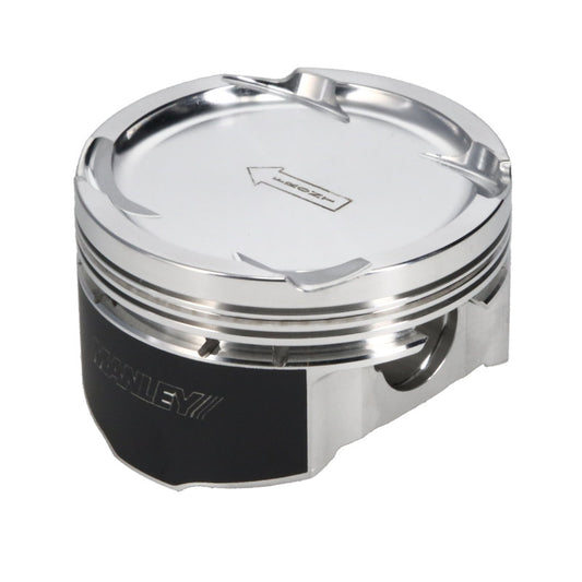 Manley 08+ Mitsubhi Evo X (4B11T) 94mm Stroker 86.5mm +0.5mm Bore 9.0:1 Dish Piston Set with Rings - awdtuningtx