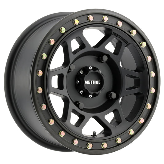 Method MR405 UTV Beadlock 15x7 / 5+2/38mm Offset / 4x156 / 132mm CB Matte Black Wheel - awdtuningtx
