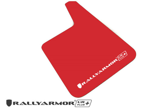 Rally Armor Universal Fit (No Hardware) UR Plus Red UR Mud Flap w/ White Logo - awdtuningtx