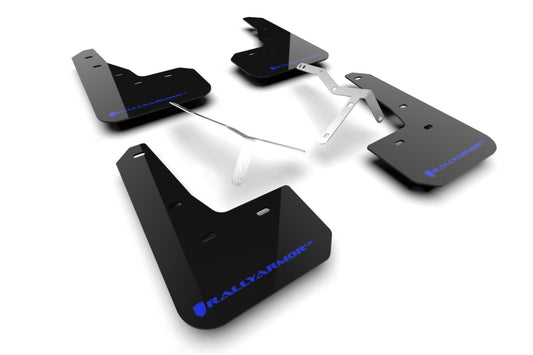 Rally Armor 23-24 Acura Integra + Integra A-Spec Black UR Mud Flap W/Blue Logo (No Drilling Req.) - awdtuningtx