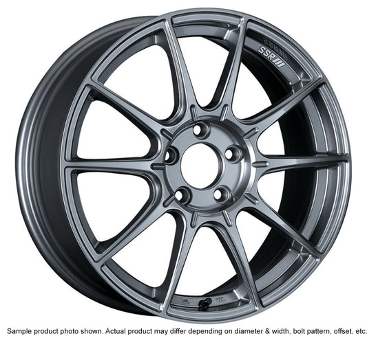 SSR GTX01 17x9 5x100 38mm Offset Dark Silver Wheel - awdtuningtx