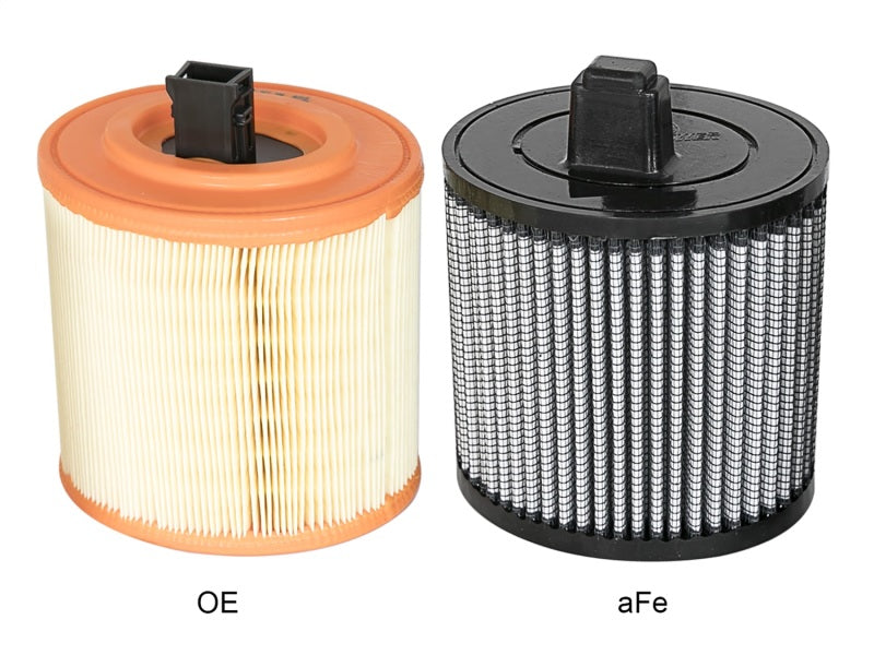 aFe MagnumFLOW Air Filters OER Pro Dry S A/F 16-17 Cadillac ATS-V V6-3.6L (tt) - awdtuningtx