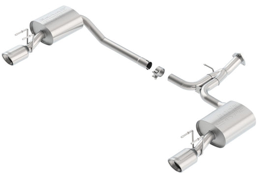 Borla 13-15 Honda Accord Coupe 3.5L FWD SS Rear Section Single Split Rear Exit Touring Exhaust - awdtuningtx