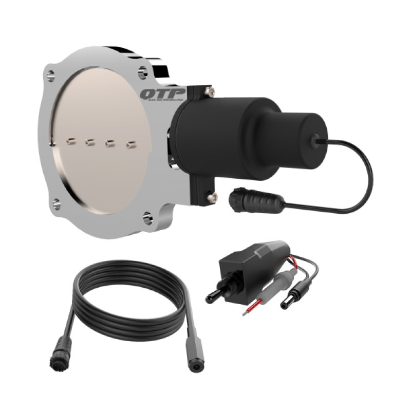 QTP 5in Bolt-On QTEC Electric Cutout Valve - Single - awdtuningtx