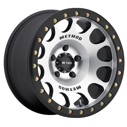Method MR105 Beadlock 17x9 -38mm Offset 5x5 71.5mm CB Machined w/Matte Black Ring Wheel - awdtuningtx