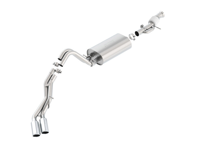 Borla Touring Cat Back 15-16 GMC Denali 6.2L V8 2.75in, 2.25in Dual Same Side Exit 4in Tips Exhaust - awdtuningtx