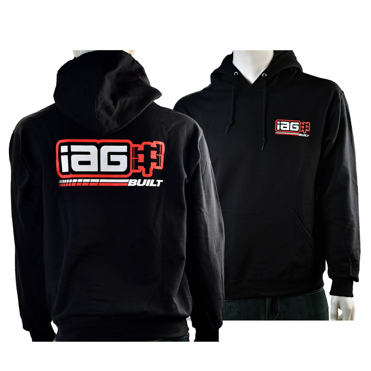 IAG Performance Men'S Built Logo Black Hoodie. - awdtuningtx