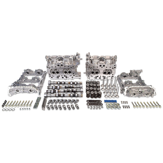 IAG 800 CNC Pocket Ported AW20 Competition Cylinder Head Package W/ Kelford A "272" Cams Cam Towers Lifters & Rockers For 2015-21 WRX - awdtuningtx