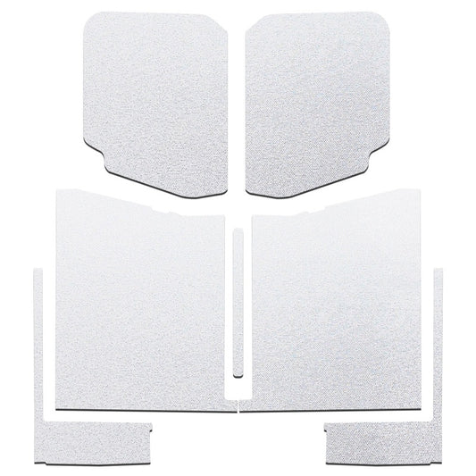 DEI 20-22 Jeep Gladiator JT 4-Door Boom Mat Complete Headliner Kit - 7 Piece - White - awdtuningtx