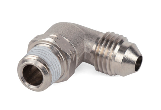 Air Lift 1/8in MNPT x 4AN Swivel Elbow Fitting - awdtuningtx