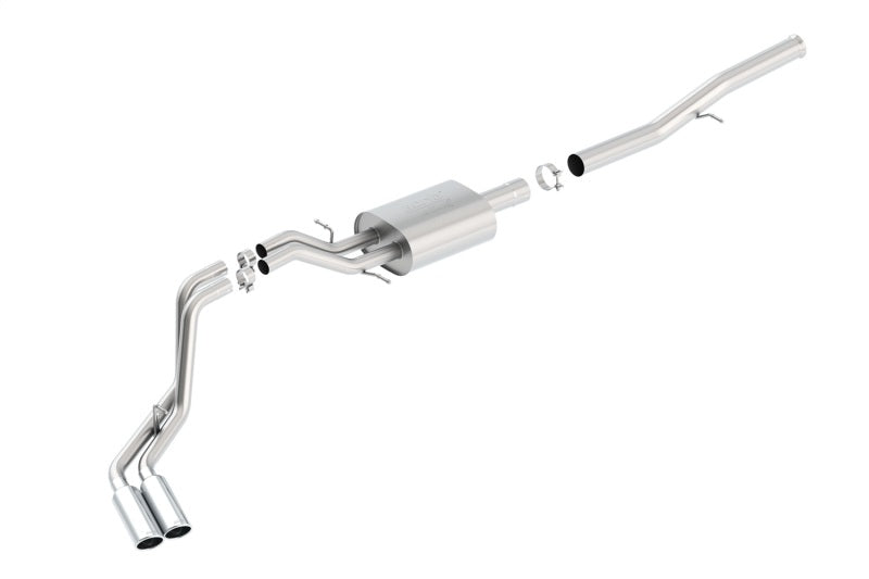 Borla 14 Silv/Sierra 1500 EC Std/CC Short 143.5in WB ATAK Dual Rolled Side Exit Cat-Back Exhaust - awdtuningtx